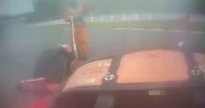 Terrifying moment marshal narrowly avoids Pierre Gasly's car at chaotic Japanese GP