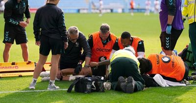 England international knocks himself unconscious and is sent off for doing it