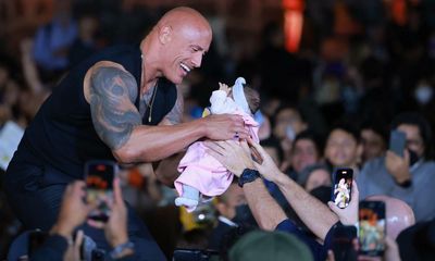 Rock-a-bye baby: could a crowdsurfing tot save Dwayne Johnson?