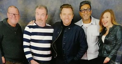 Ewan McGregor poses with Still Game cast as Scots stars meet at Edinburgh's Comic Con