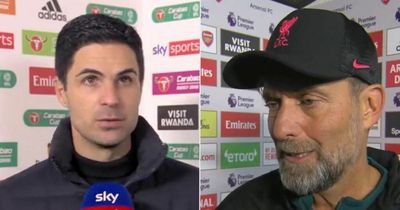 Jurgen Klopp and Mikel Arteta together in full agreement on "nightmare" Arsenal weapon