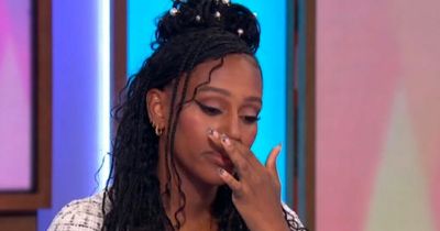 Alexandra Burke breaks down as she explains why she's kept baby's gender and name a secret