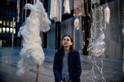 Hyundai Commission: Cecilia Vicuña Brain Forest Quipu at Tate Modern Turbine Hall is poetic and beautiful