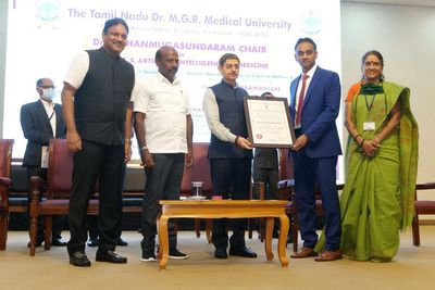 A. Shanmugasundaram Chair instituted at Tamil Nadu Dr. MGR Medical University
