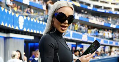 Kim Kardashian booed 'so hard' with son Saint, 6, at football game in Los Angeles