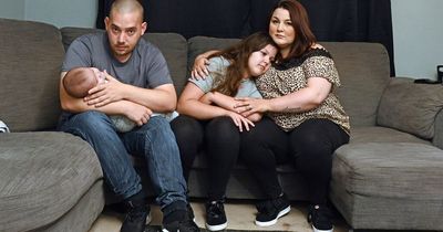 A family of four is living in a mouldy one-bedroom flat