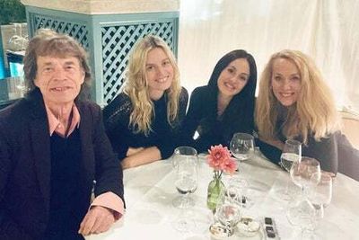 ‘Happy exes’: Mick Jagger’s and ex Jerry Hall’s reunion captured in rare family snap