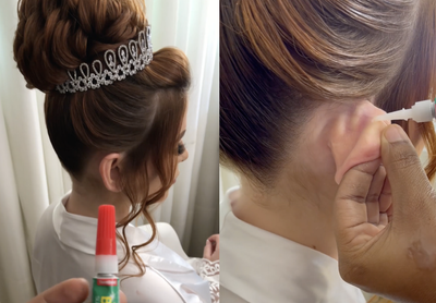 Bride sparks debate after supergluing ears on wedding day: ‘This is too crazy’