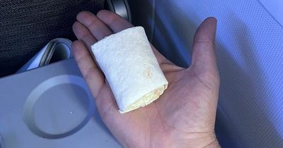Aer Lingus passenger slams quarter wrap that 'tasted and looked like cardboard' on transatlantic flight