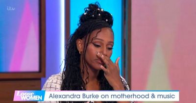 Alexandra Burke breaks down as she shares reason for keeping baby's name and gender a secret