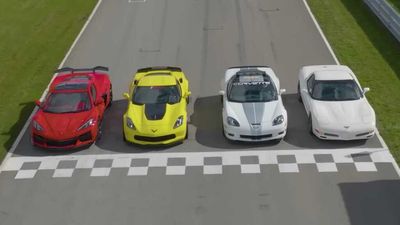 Chevy Corvette Z06 C8, C7, C6, And C5 Hit The Track In Promo Video