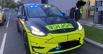 Merseyside police test 'cool looking' Tesla - and raise their concerns about it on Twitter