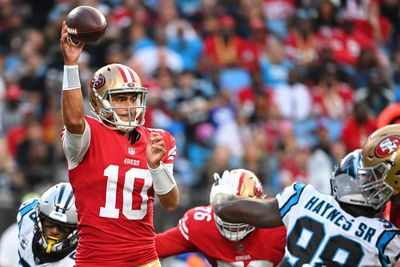 One major improvement for Jimmy Garoppolo vs. Panthers