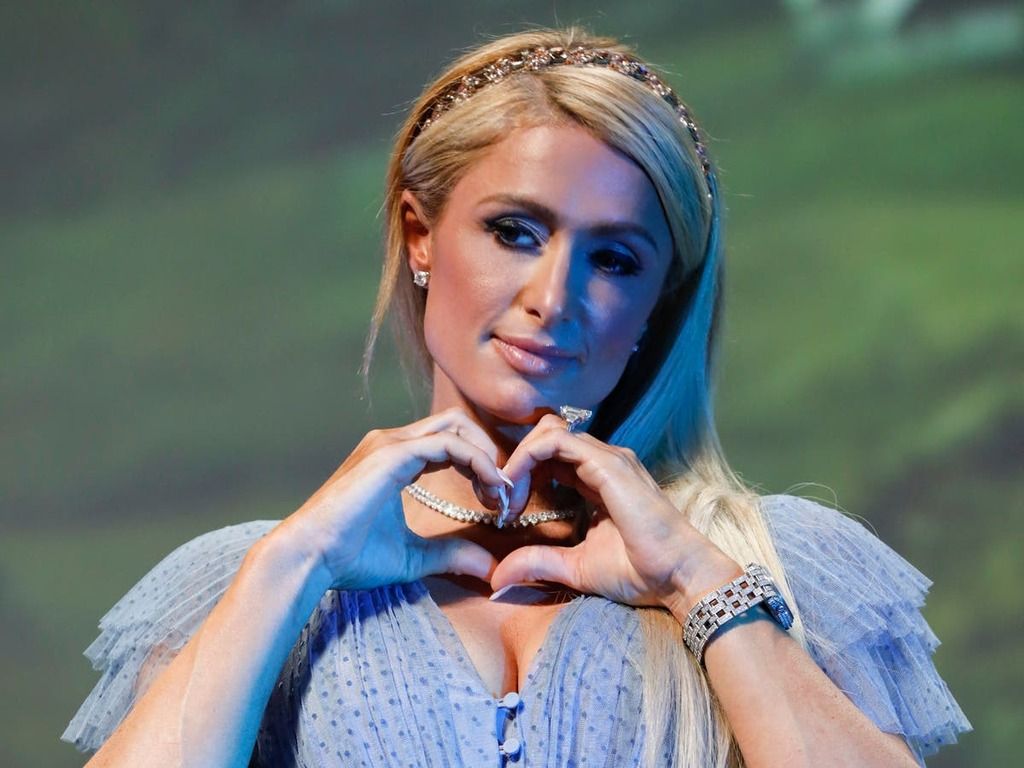 Paris Hilton gets full body scan to promote Breast…