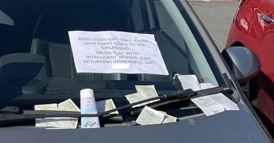 Mum gets revenge on cheating ex by taping pink sex toy to his car outside Morrisons