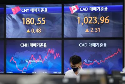 Asian shares fall as technology shares pull benchmarks lower