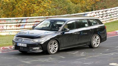 2023 Volkswagen Passat Spied As Plug-In Hybrid Wagon With Deceiving Camo