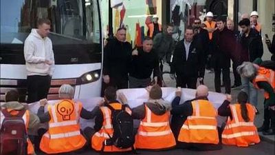 Just Stop Oil Activists block main road in Knightsbridge