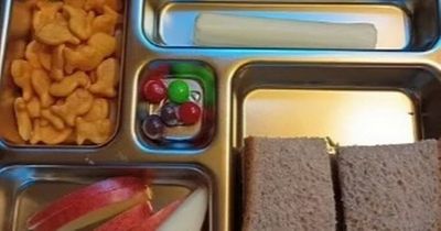 Mum praised for sharing 'realistic' school packed lunch that includes sweets