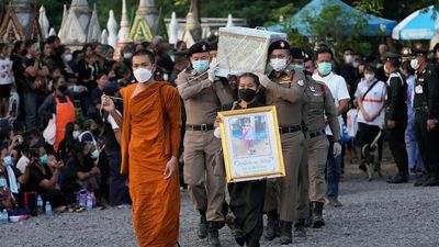 Thai childcare massacre victims cremated at three temples in Uthai Sawan