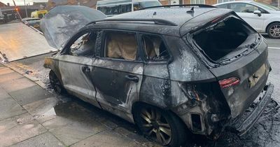 Man trapped inside his home after car engulfed in flames outside