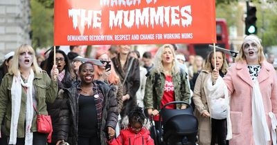 Pregnant Then Screwed March of the Mummies: Why 1,000 Leeds mums will take part Halloween protest