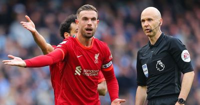 Anthony Taylor named as referee for Liverpool clash with Man City