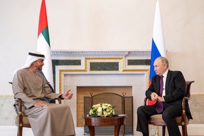 Russia’s Putin hails ties as he meets UAE president
