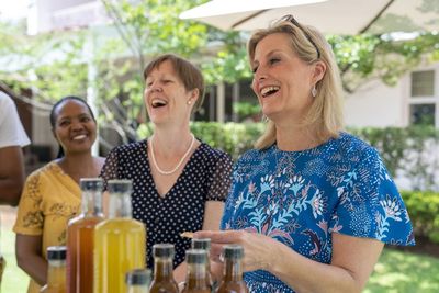 Sophie samples treats on royal visit to Botswana