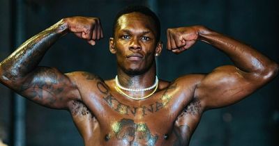 Israel Adesanya shows off ripped physique ahead of UFC title defence