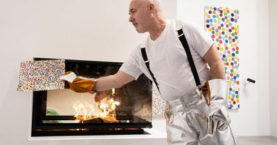 Damien Hirst starts burning thousands of his paintings as people wanted NFTs instead