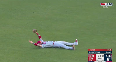 Even Nick Castellanos was in disbelief after his stunning 9th-inning catch to shut down Braves rally