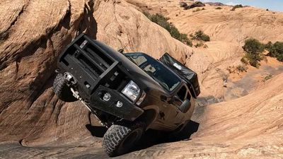 Watch Ford Excursion Diesel Become An 11,300-Pound Rockstar At Moab