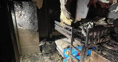 Family has 'lost everything' after blaze began in daughter's room and tore through house