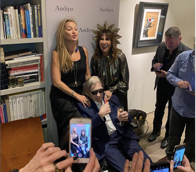 Shane MacGowan spotted hanging out with Kate Moss at his art exhibit