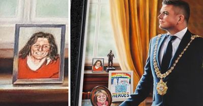 Unionists slam Sinn Fein former Belfast lord mayor's portrait over Bobby Sands image