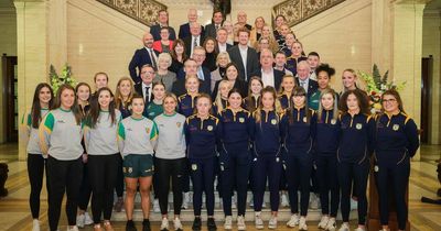 Antrim All-Ireland winners honoured with civic reception at Stormont