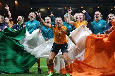 Ireland women’s team apologise for pro-IRA song after play-off win