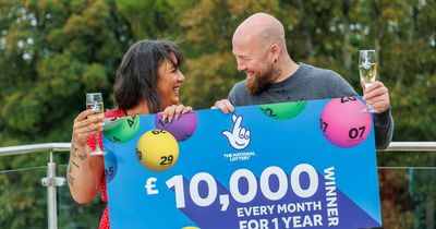 Two lucky Scots lottery winners set to receive £10,000 every month for a year