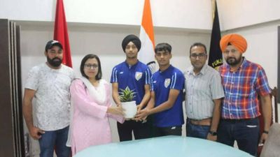 Ludhiana deputy commissioner lauds two Indian National U-17 football team players for bringing laurels for Punjab