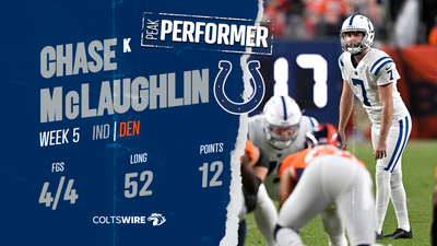Colts’ Chase McLaughlin named AFC Special Teams Player of the Week