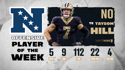 Taysom Hill named NFC Offensive Player of the Week after historic game vs. Seahawks