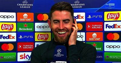 Chelsea's Jorginho causes controversy after laughing at AC Milan star during interview