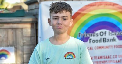 Kind boy, 11, uses birthday money to run foodbank service from his garden shed
