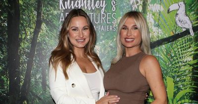 Pregnant Billie Faiers looks stunning as she shows off hair transformation while supporting sister Samantha
