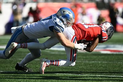 Game footage shows Tyquan Thornton beating Lions defenders routinely