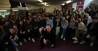 Bono returns to Mount Temple school in Clontarf for surprise visit with sixth year students