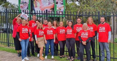 Hunter teachers wear red as Industrial Relations Commission decision looms
