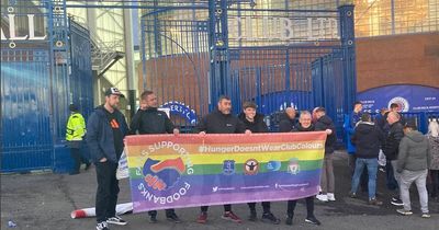Rangers and Liverpool fans unite to deliver food bank goods to needy families