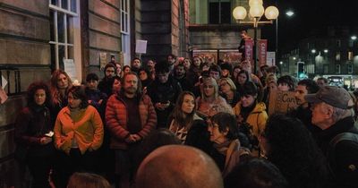 Dozens gather outside Edinburgh Filmhouse during candle-lit vigil following closure